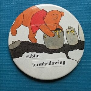 FREE with $25 Purchase! Winnie The Pooh Handmade Vintage 2.25" Button